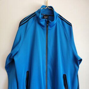 Sport Jacket Women unisex blue Plus size 5XL Long sleeve zipper 2 pockets